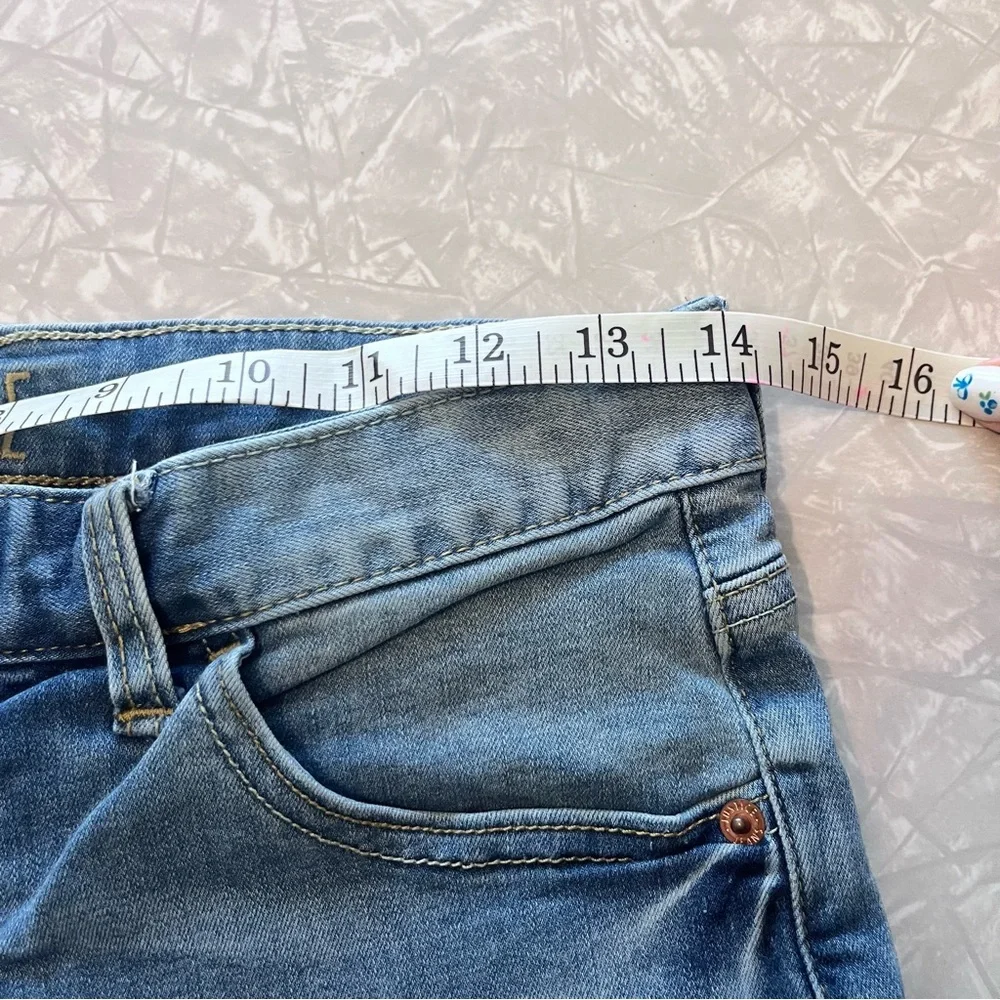 girls justice size 12 plus jean shorts 8.5in inseam summer cuffed hem‎ med wash